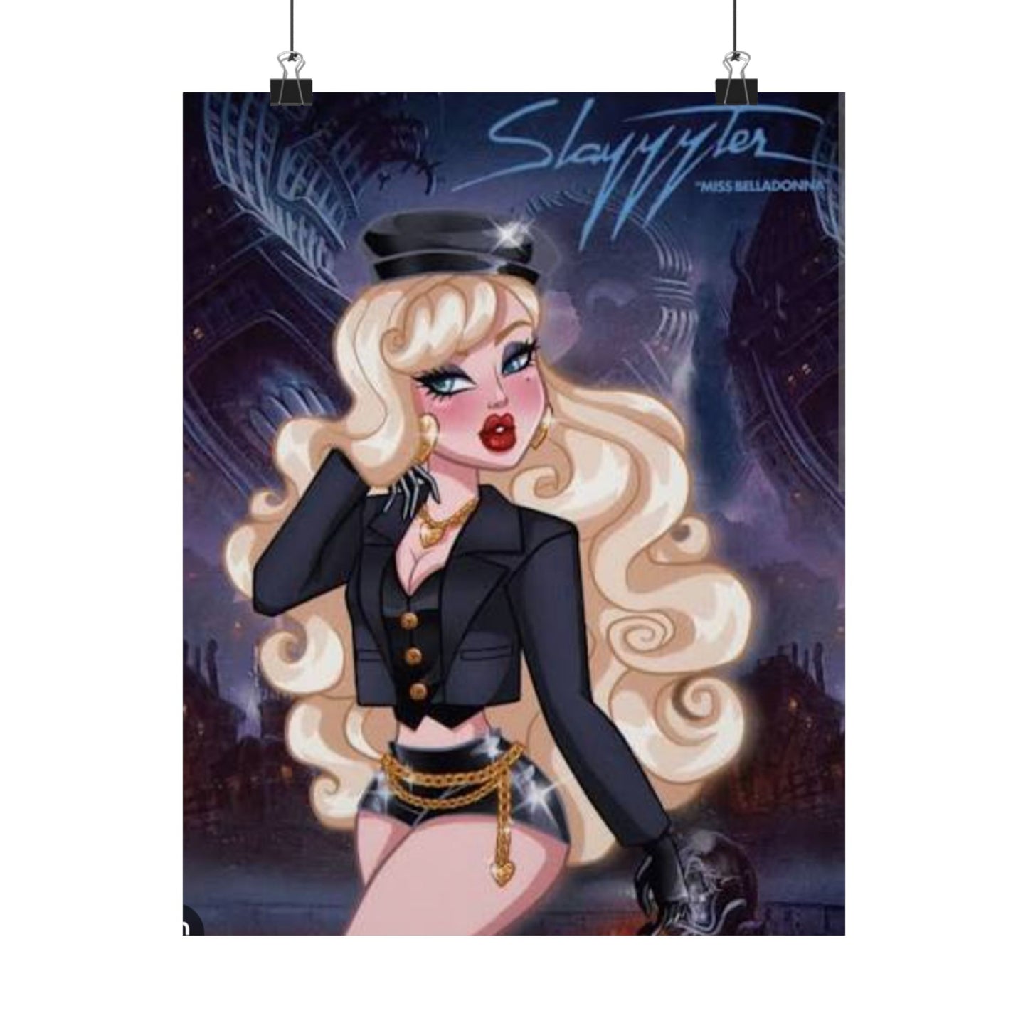 Satin Poster Slayyyter Fan Made Portrait