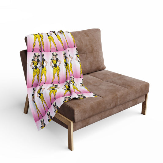 Fleece Blanket - Celebrity Inspired Cartoon Design